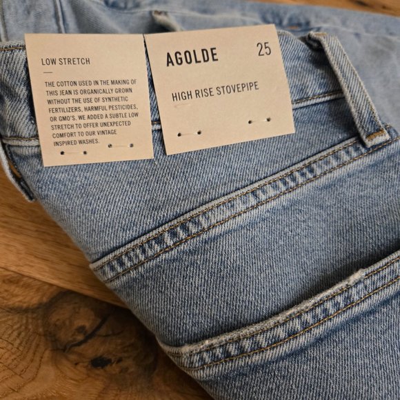 Agolde Highrise Stovepipe size 25 - Picture 2 of 5